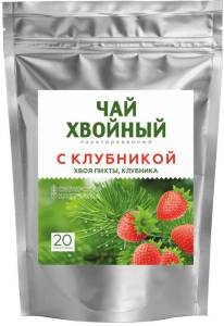 Хвойный чай с клубникой №20