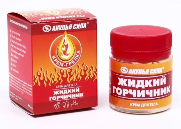 Изображение товара Акулья сила крем-грелка для тела Жидкий горчичник 40мл Акулья сила крем-грелка для тела Жидкий горчичник 40мл фотография