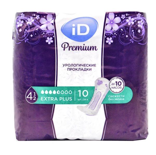 Изображение товара Прокладки урологические Айди light premium extra plus 10шт 630мл Прокладки урологические Айди light premium extra plus 10шт 630мл фотография